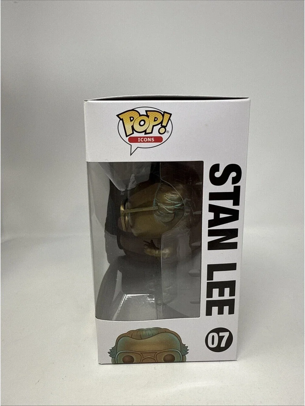 STAN LEE PATINA Funko Pop! #07 Vinyl Figure Marvel Comics Legend NEW